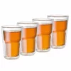 Baccarat Barista Facet Medium Double Wall Glass 345ml Set Of 4 -Deals Baccarat Store 1020864