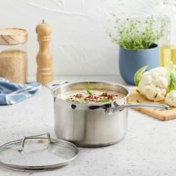 Baccarat IconiX 20cm Saucepan With Lid -Deals Baccarat Store 1021236 biconixs panwlid20x12cm 01