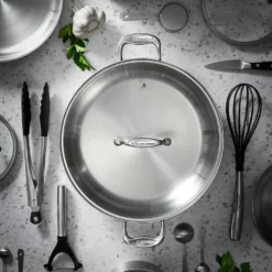 Baccarat IconiX 32cm Chefs Pan With Lid -Deals Baccarat Store 1021246 bciconixchefpanwlid32x6 5 01