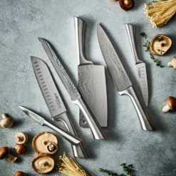 Baccarat Damashiro 17cm Santoku Knife -Deals Baccarat Store 1030050 1027057 1027060 1027061 1027062 1027058 japanese steel damishiro 5