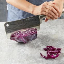 Baccarat Damashiro Cleaver 17cm -Deals Baccarat Store 1030050 bcdmcleaver17cm 02