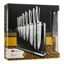 Baccarat Damashiro Nami 9 Piece Knife Block 13 Baccarat Damashiro Nami 9 Piece Knife Block -Deals Baccarat Store 1030409 bc nami 9pc ecomm