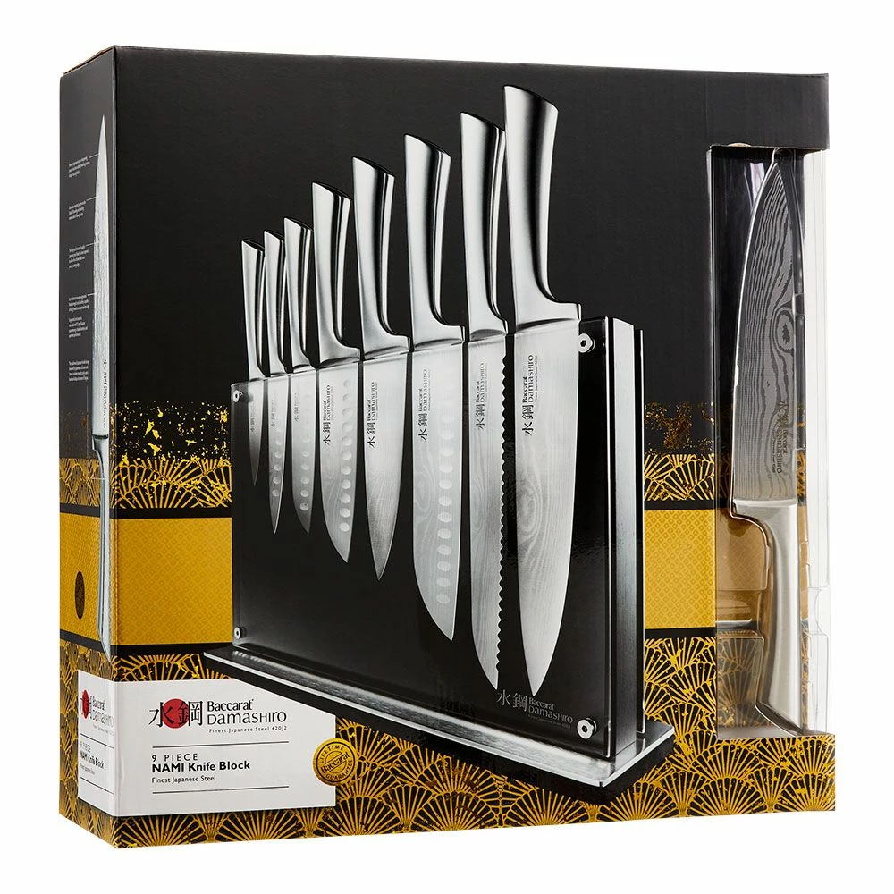 Baccarat Damashiro Nami 9 Piece Knife Block 6 Baccarat Damashiro Nami 9 Piece Knife Block - Image 4