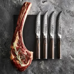 Baccarat Damashiro Emperor Japanese Steel 4-Piece Steak Knife Set -Deals Baccarat Store 1032319 bc damashiro emperor steak knife set 4 pce