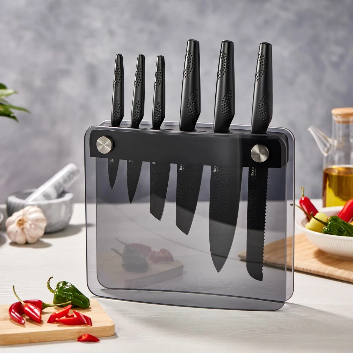 Baccarat ID3 Black Samurai Sakai Knife Block 7 Piece 12 Baccarat ID3 Black Samurai Sakai Knife Block 7 Piece - Image 10