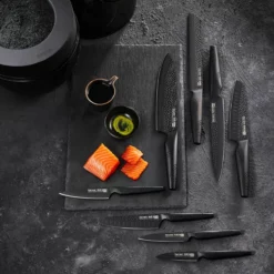 THE EGG By Baccarat ID3 Black Samurai Knife Block 9 Piece -Deals Baccarat Store 1033658 bcid3blksmreggknfblk9pc 06