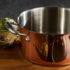 Baccarat Le Connoisseur 5 Piece Stainless Steel Cookware Set Copper -Deals Baccarat Store 1033665 bc le con cookset 5pc copper 3