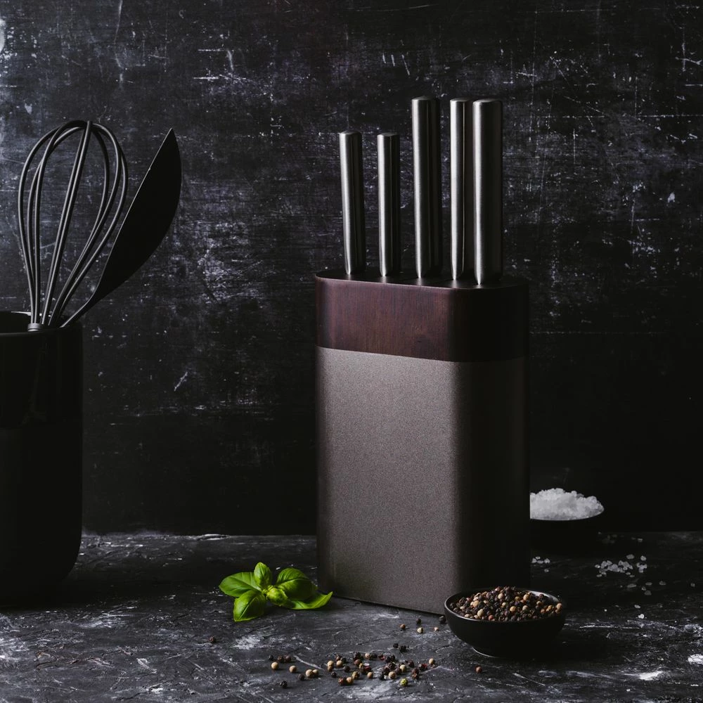 Baccarat Daisho Nara 6 Piece Japanese Steel Knife Block Graphite 7 Baccarat Daisho Nara 6 Piece Japanese Steel Knife Block Graphite - Image 5