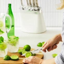 Baccarat ID3 7 Piece Kobe Knife Block White -Deals Baccarat Store 1036164 bc id3 kobe knife blk 7pc 03