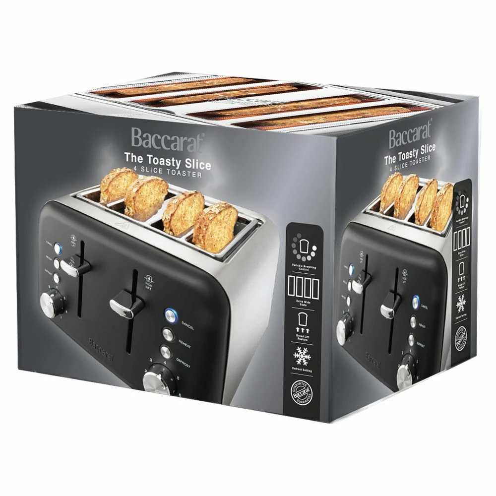 Baccarat The Toasty Slice 4 Slice Toaster Black 11 Baccarat The Toasty Slice 4 Slice Toaster Black - Image 9