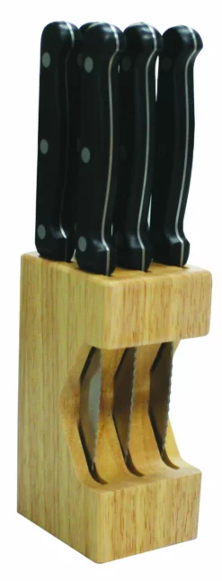 Baccarat Sabre Set Of 6 Steak Knife Block