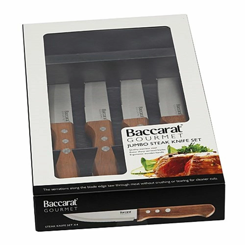 Baccarat Gourmet 4 Piece Steak Knife Set 4 Baccarat Gourmet 4 Piece Steak Knife Set - Image 2