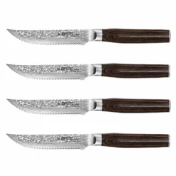 Baccarat Damashiro Emperor Japanese Steel 4-Piece Steak Knife Set