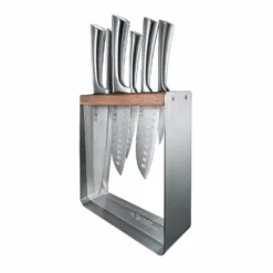 Baccarat Damashiro Kinzoku 7 Piece Knife Block