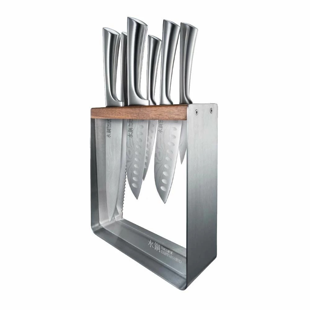 Baccarat Damashiro Kinzoku 7 Piece Knife Block 3 Baccarat Damashiro Kinzoku 7 Piece Knife Block