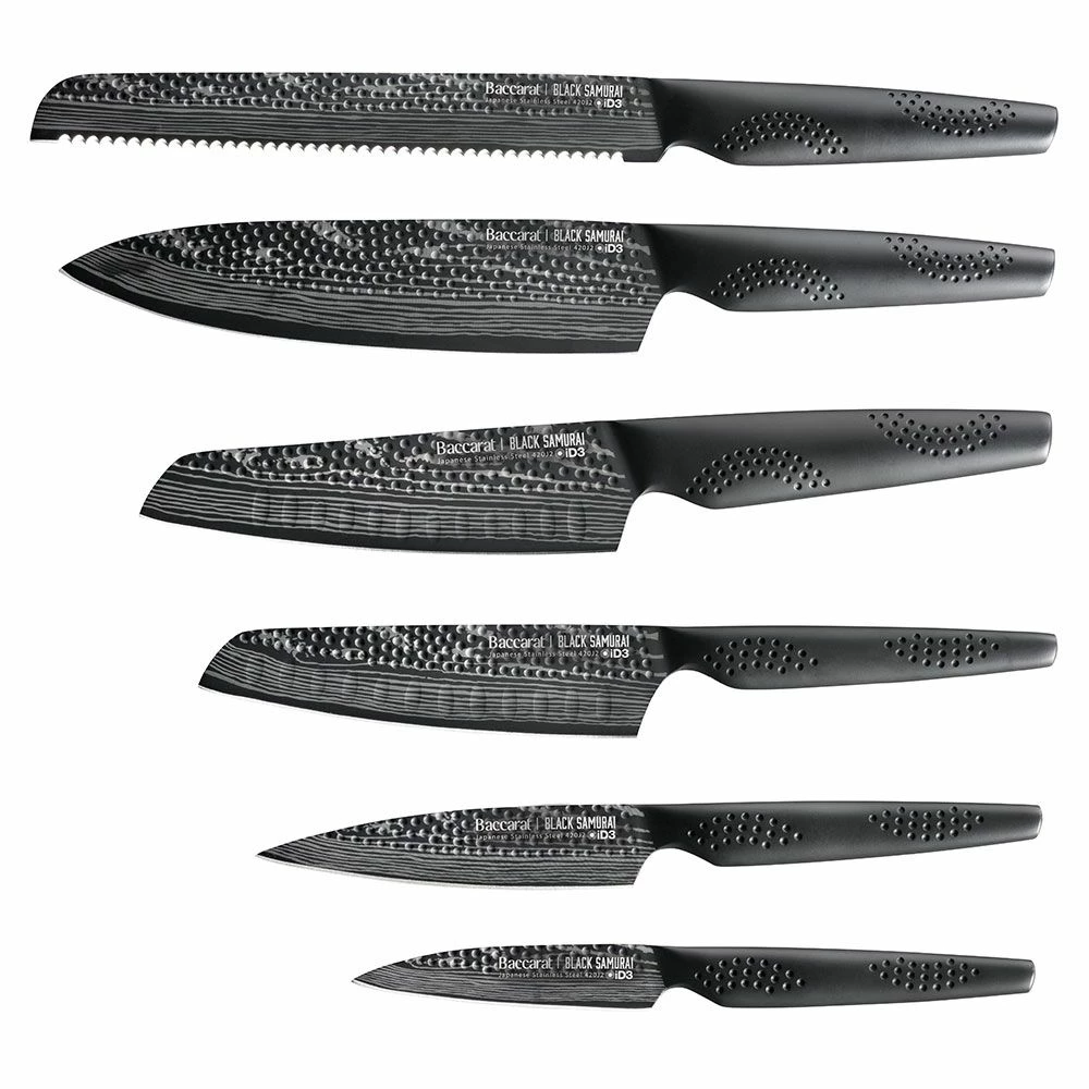 Baccarat ID3 Black Samurai Sakai Knife Block 7 Piece 4 Baccarat ID3 Black Samurai Sakai Knife Block 7 Piece - Image 2