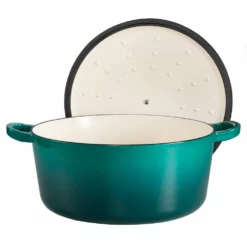 Baccarat Le Connoisseur Cast Iron Round French Oven 29cm/6.3L Teal 14 Baccarat Le Connoisseur Cast Iron Round French Oven 29cm/6.3L Teal -Deals Baccarat Store PCP 1033691 2