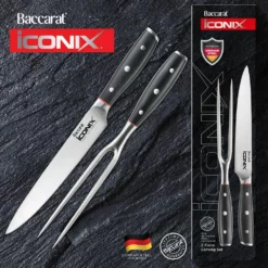 Baccarat IconiX Carving Knife Set -Deals Baccarat Store bc iconix carving set image