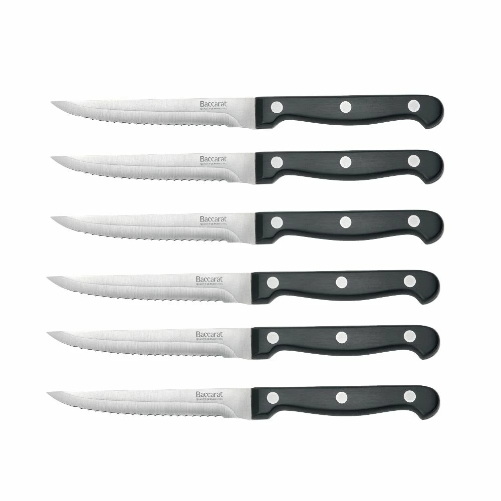Baccarat Sabre Steak Knife Set Of 6 3 Baccarat Sabre Steak Knife Set Of 6
