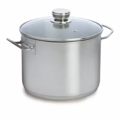 Baccarat Gourmet Stainless Steel 24cm 7.6L Stockpot With Glass Lid