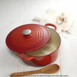 Baccarat Le Connoisseur Round French Oven With Lid Red 25cm 3.9L -Deals Baccarat Store pcp 1021277 4