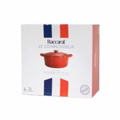 Baccarat Le Connoisseur Round 29cm/6.3L Cast Iron French Oven With Lid Red
