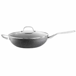 Baccarat Rock 30cm Wok With Lid