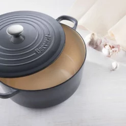 Baccarat Le Connoisseur Round French Oven With Lid Grey 29cm 6.3L -Deals Baccarat Store pcp 1027444 4