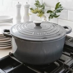 Baccarat Le Connoisseur Round French Oven With Lid Grey 29cm 6.3L -Deals Baccarat Store pcp 1027444 4 1