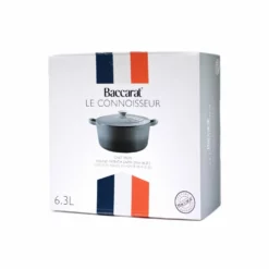 Baccarat Le Connoisseur Round French Oven With Lid Grey 29cm 6.3L -Deals Baccarat Store pcp 1027444 6