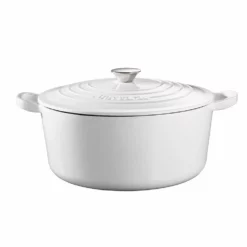 Baccarat Le Connoisseur Round French Oven With Lid White 29cm 6.3L