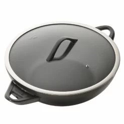 Baccarat ID3 CS Hard Anodised Wok 36cm With Lid & Bakelite Handles