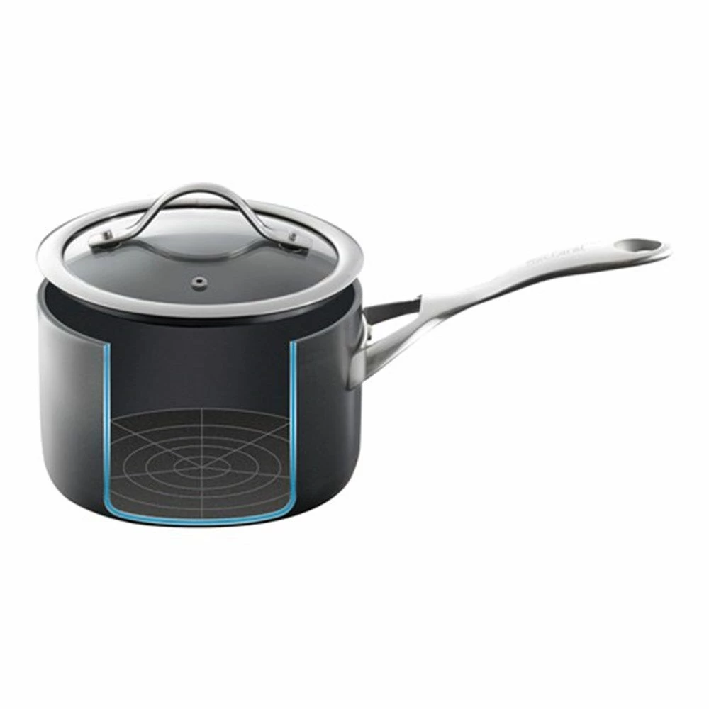 Baccarat ID3 Hard Anodised Saucepan With Lid 18 X 11cm 4 Baccarat ID3 Hard Anodised Saucepan With Lid 18 X 11cm - Image 2