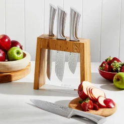 Baccarat Damashiro 7 Piece Mizu Knife Block Oak -Deals Baccarat Store pcp 1028139bcdmmizuknifeblockoak7pc 02 1