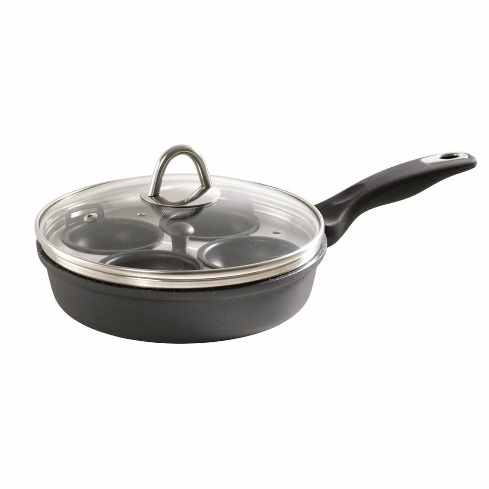 Baccarat Granite Egg Poacher With Lid 4 Cup 20cm 3 Baccarat Granite Egg Poacher With Lid 4 Cup 20cm