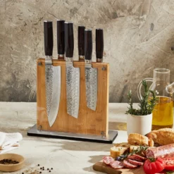 Baccarat Damashiro Emperor Shi Knife Block 7 Piece -Deals Baccarat Store pcp 1029230bcdmempshiknifeblock7pc 01 1