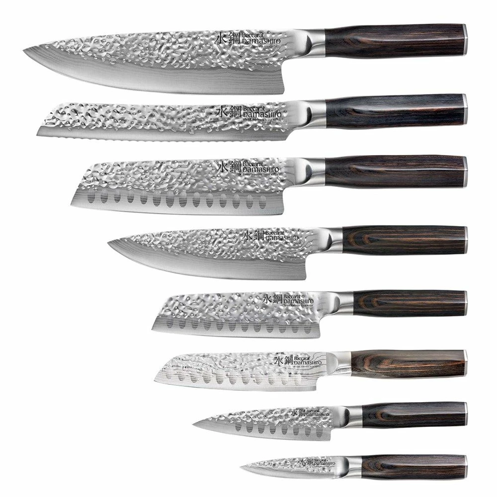 Baccarat Damashiro Emperor Hisa 9 Piece Knife Block 4 Baccarat Damashiro Emperor Hisa 9 Piece Knife Block - Image 2