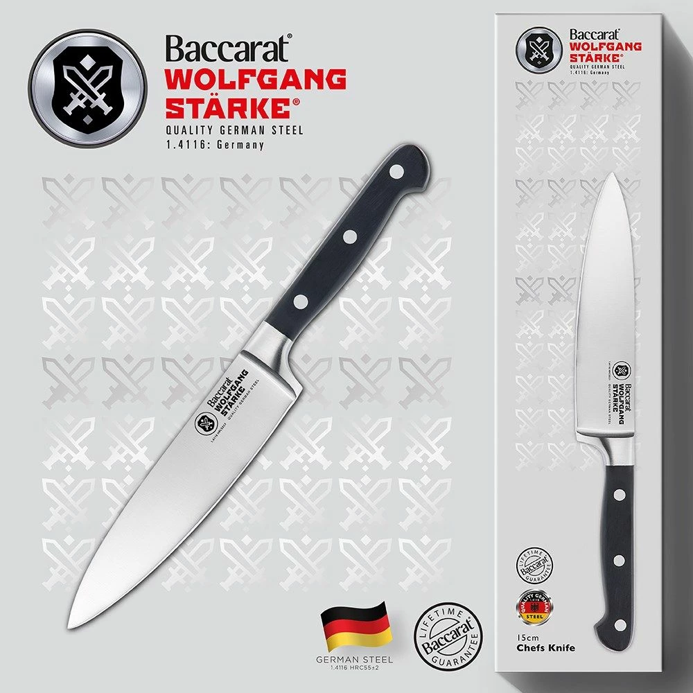 Baccarat Wolfgang Starke Stainless Steel Mini Chef Knife 15cm 5 Baccarat Wolfgang Starke Stainless Steel Mini Chef Knife 15cm - Image 3