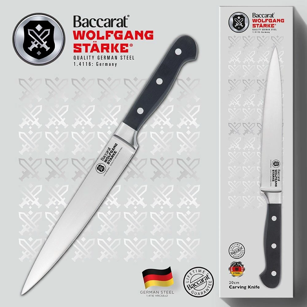 Baccarat Wolfgang Starke Stainless Steel Carving Knife 20cm 5 Baccarat Wolfgang Starke Stainless Steel Carving Knife 20cm - Image 3