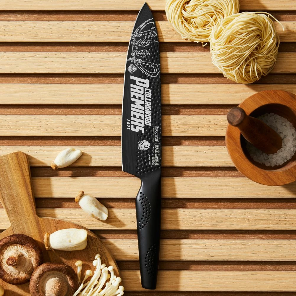 Baccarat ID3 BLACK SAMURAI Chef's Knife 20cm Premiers 2023 Collingwood 4 Baccarat ID3 BLACK SAMURAI Chef's Knife 20cm Premiers 2023 Collingwood - Image 2