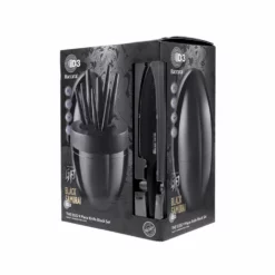 THE EGG By Baccarat ID3 Black Samurai Knife Block 9 Piece -Deals Baccarat Store pcp 1033658 5 1