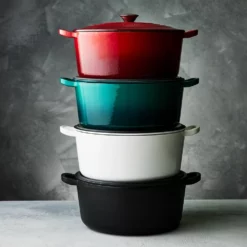 Baccarat Le Connoisseur Cast Iron Round French Oven 29cm/6.3L Teal 17 Baccarat Le Connoisseur Cast Iron Round French Oven 29cm/6.3L Teal -Deals Baccarat Store pcp 1033691 6