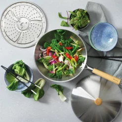 Baccarat Gourmet Stainless Steel Wok & Steam 28cm -Deals Baccarat Store pcp 1034205 4
