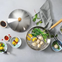 Baccarat Gourmet Stainless Steel Wok & Steam 28cm -Deals Baccarat Store pcp 1034205 5