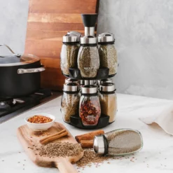 Baccarat Spice Market Gusto Rotating 12 Jar Spice Rack -Deals Baccarat Store pcp 1034598 3