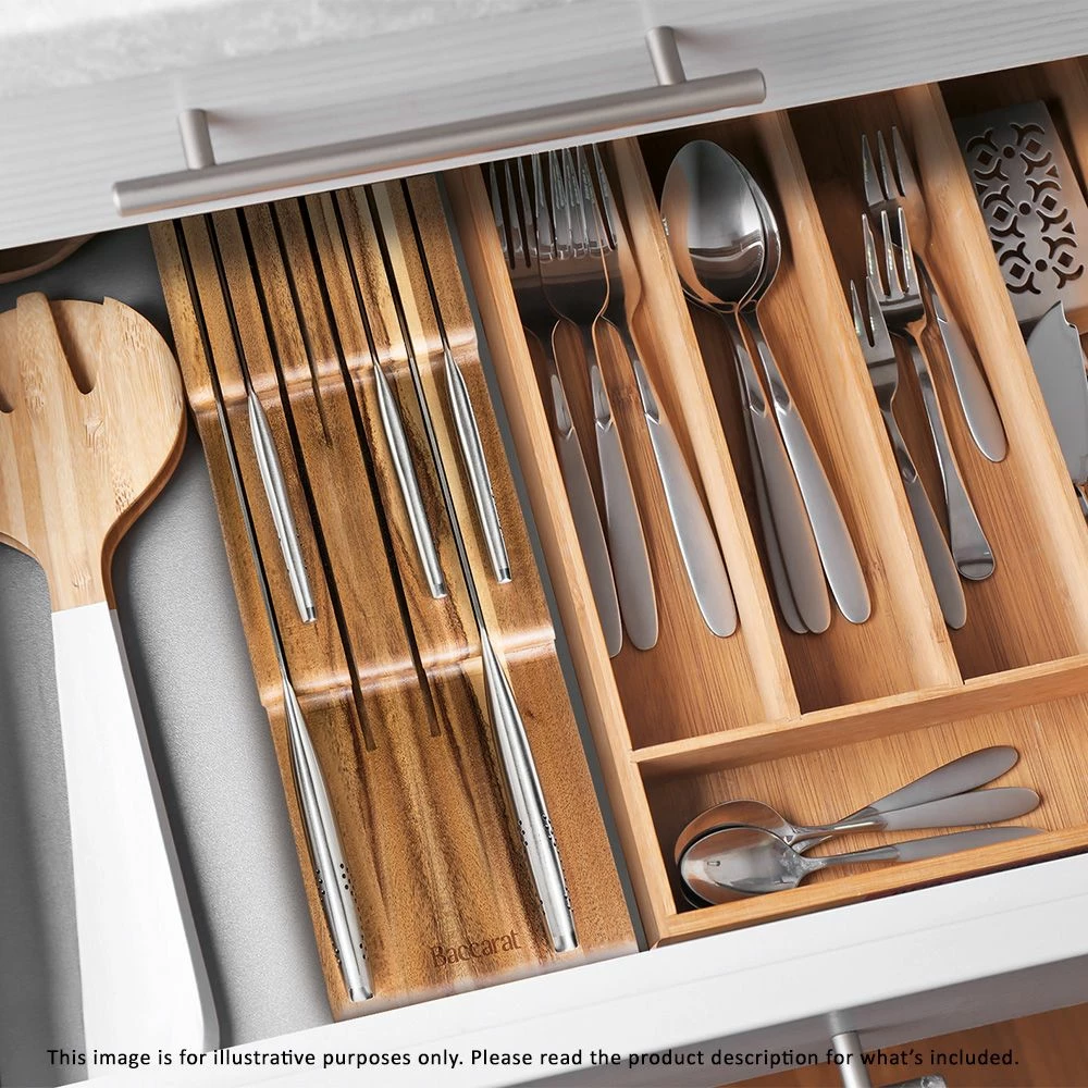 Baccarat Universal Acacia Draw Knife Organiser 5 Baccarat Universal Acacia Draw Knife Organiser - Image 3