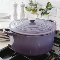 Baccarat Le Connoisseur Cast Iron Round French Oven 29cm 6.3L Purple -Deals Baccarat Store pcp 1036147 3 1