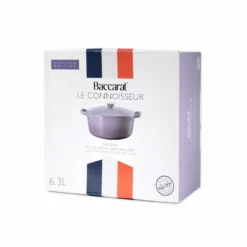 Baccarat Le Connoisseur Cast Iron Round French Oven 29cm 6.3L Purple -Deals Baccarat Store pcp 1036147 6