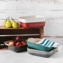 Baccarat Le Connoisseur Stoneware Square Baking Dish 24cm Red -Deals Baccarat Store pcp 1036339 4