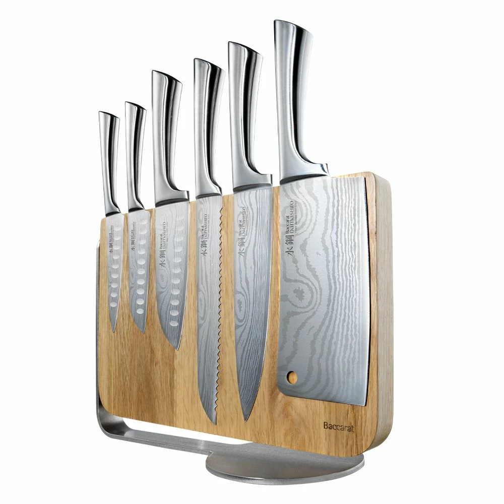 Baccarat Damashiro Meiyo 7 Piece Knife Block 3 Baccarat Damashiro Meiyo 7 Piece Knife Block